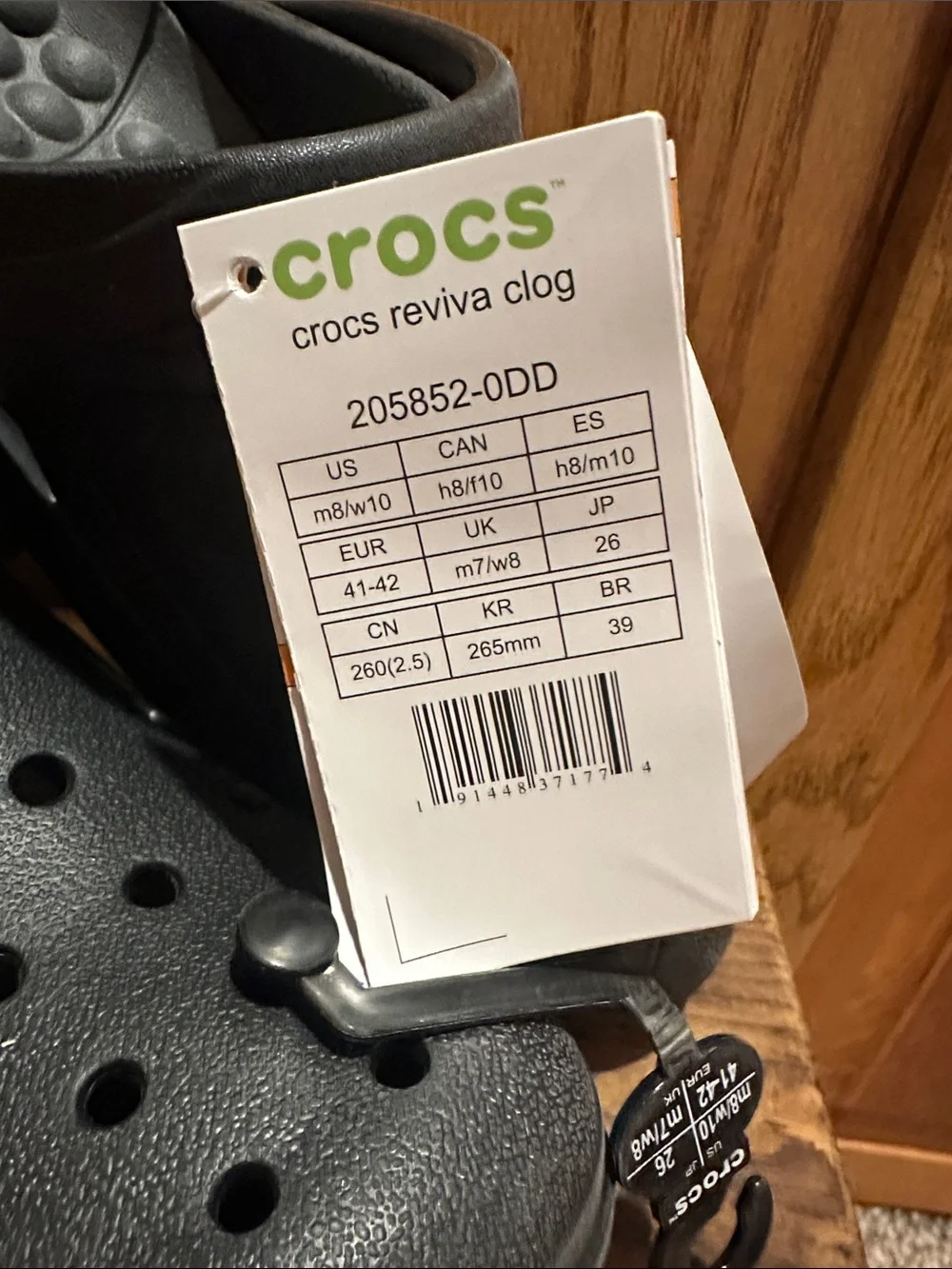 CROCS Unisex Reviva Clog in Black